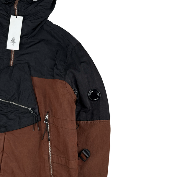 CP Company Black 50 Fili Quilted Explorer Cargo Jacket - XL