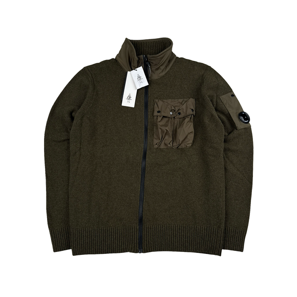 CP Company Heavyweight Zipped Knit Lens View Jumper - XL