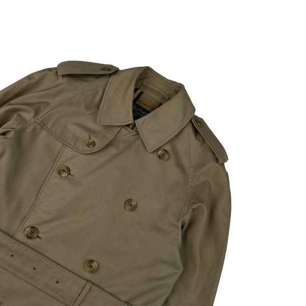 Burberry Nova Check Lined Trench Coat - Medium