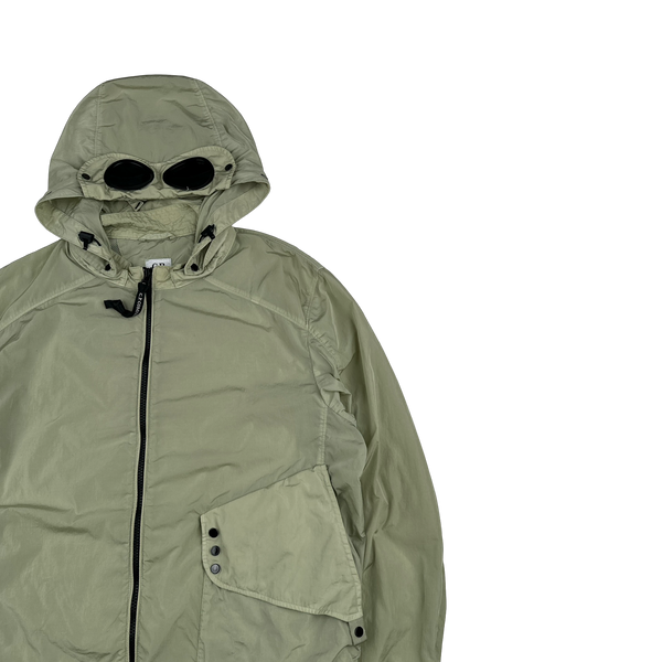 CP Company Mint Green Chrome Goggle Jacket - Large