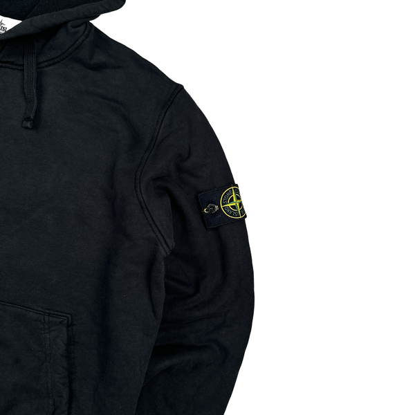 Stone Island 2022 Black Pullover Cotton Hoodie - XL