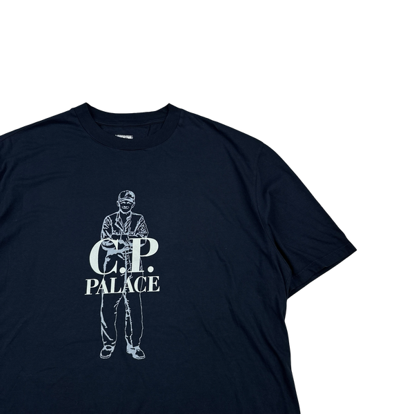 CP Company X Palace Navy Graphic Chester Perry T-Shirt - XXL