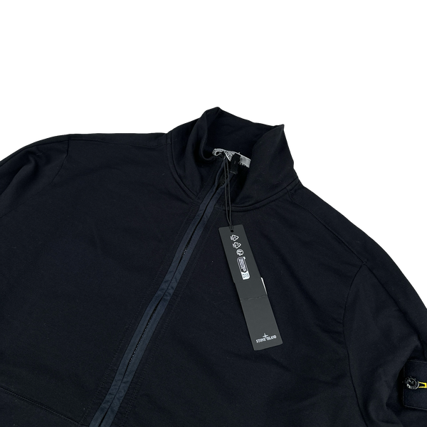 Stone Island 2024  Black Zipped High Neck Jumper - Medium