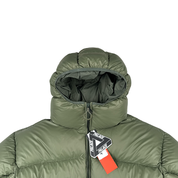 Palace 2024 Green Pertex Down Filled Blue Balaclava Puffer Jacket - Large