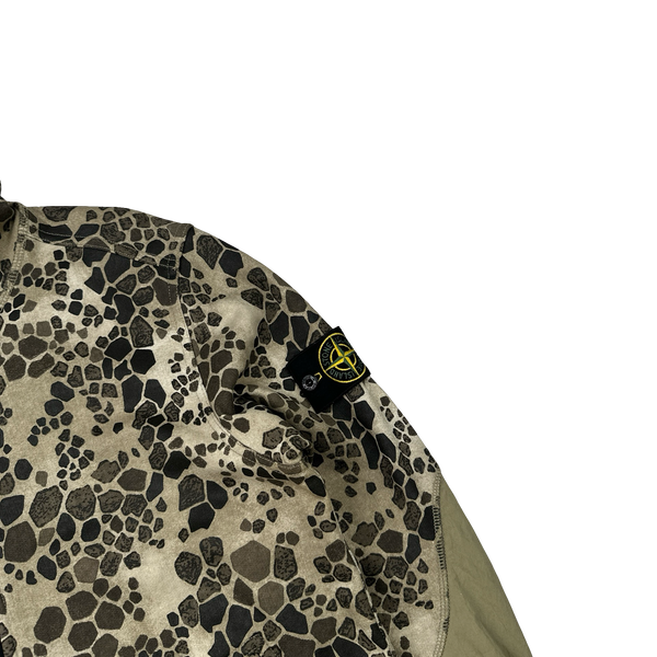 Stone Island 2018 Alligator Camo Zipped Hoodie - Medium