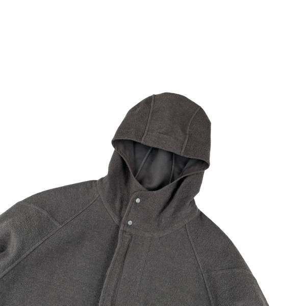 Stone Island 2020 Grey Ghost Piece Wool Hooded Jumper - Medium