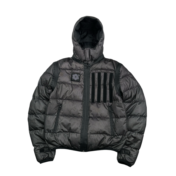Plurimus Navy 3 In 1 Fur Hood Parka Vest Jacket - Medium