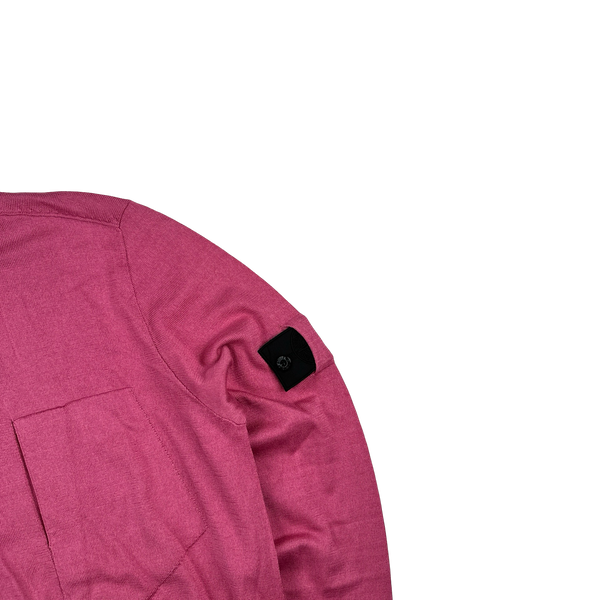 Stone Island 2018 Pink Shadow Project Knitted Crewneck - Small
