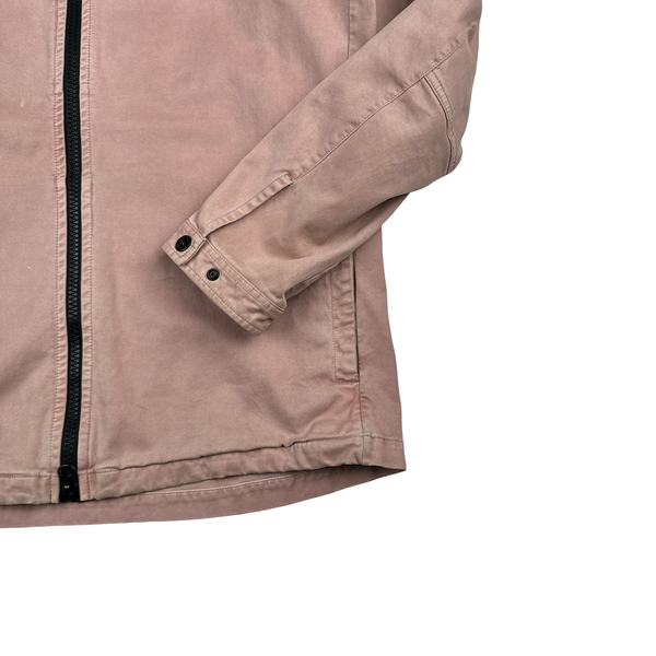 Stone Island 2016 Salmon Thick Cotton Hooded Overshirt - XL