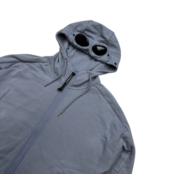 CP Company Blue Cotton Goggle Hoodie - XL
