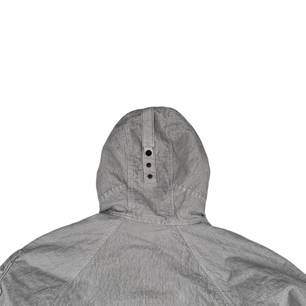 Stone Island 2025 Grey Wrinkled Corduroy 500 TC Quilted Jacket - XL