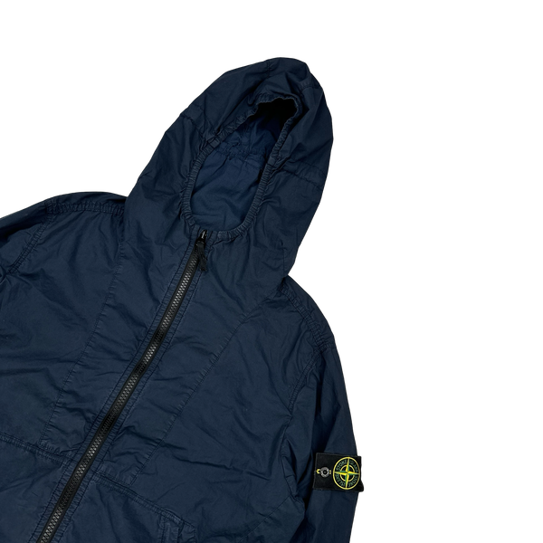 Stone Island 2017 Navy Tela Paracadute Hooded Jacket - XL