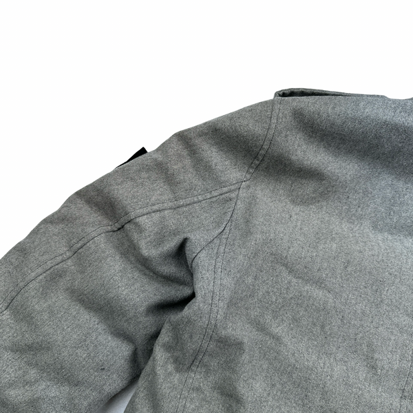 Stone Island 2014 Grey Ice Wool Blend Down Field Jacket - Medium