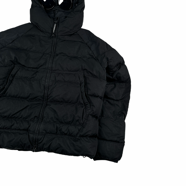 CP Company Black ECO CHROME-R Down Filled Puffer Jacket - Small