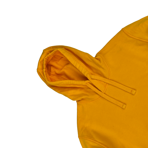 Stone Island 2022 Yellow Pullover Cotton Hoodie - Large