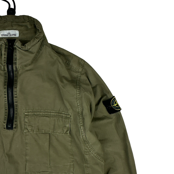 Stone Island 2020 Green Smock Pullover Overshirt - Large