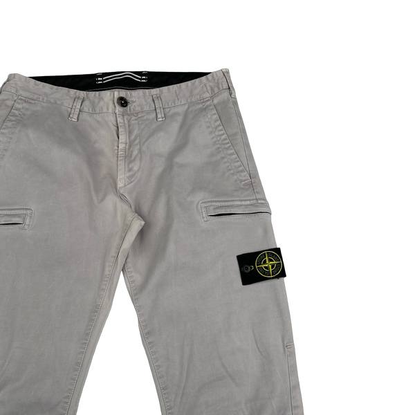 Stone Island 2020 Grey SK Cargo Trousers - 32"