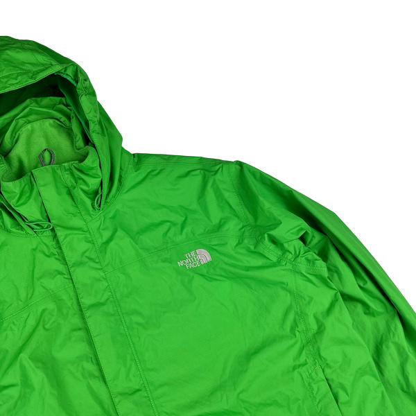North Face Green HyVent Hooded Waterproof Jacket - XL