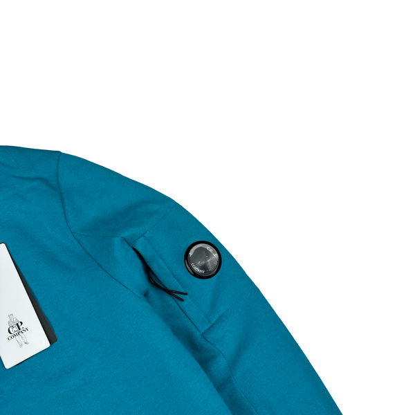 CP Company Blue Cotton Lens Viewer Crewneck - Small