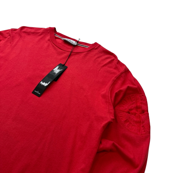 Stone Island 2022 Embroidered Compass Logo Longsleeve - Large