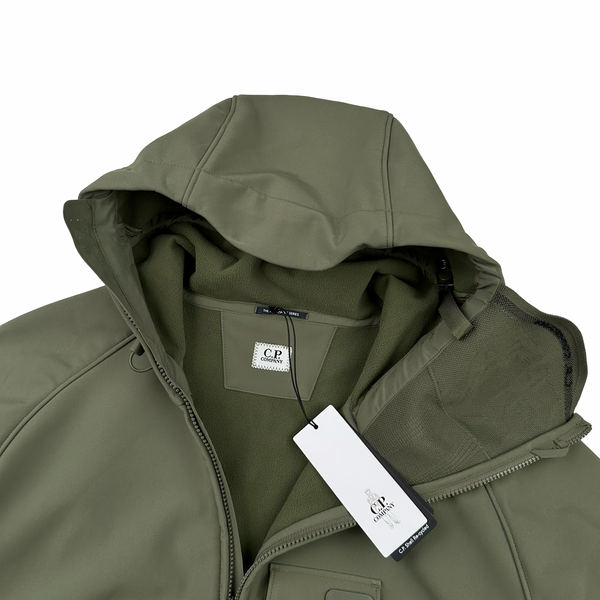 CP Company Khaki Face Mask Soft Shell Jacket - 3XL