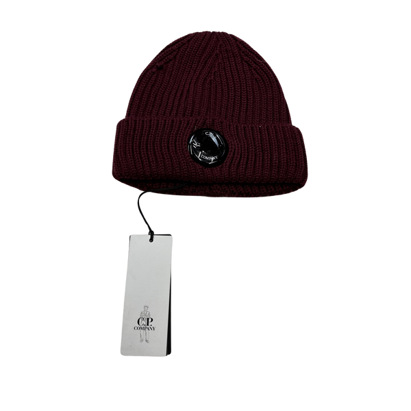CP Company Ribbed Wool Lens Viewer Beanie