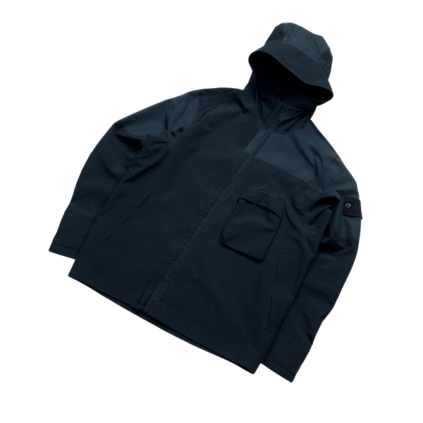 Stone Island Navy Tank Shield Multi Layer Ghost Piece Jacket Medium Mat s Island