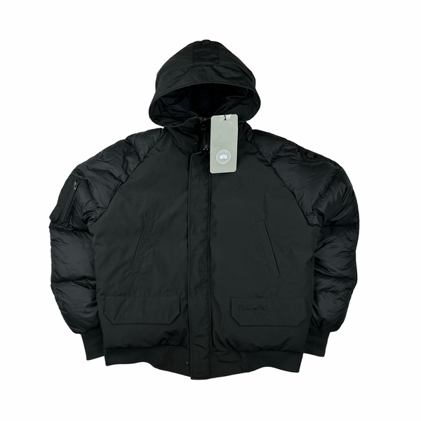 Canada Goose Black Down Chilliwack Bomber Puffer Jacket - Large