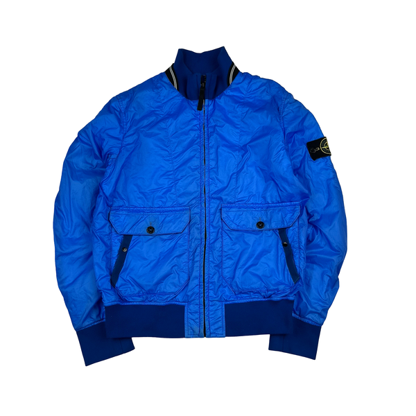 Stone Island 2009 Blue Tyveck Mesh Lined Jacket - Medium