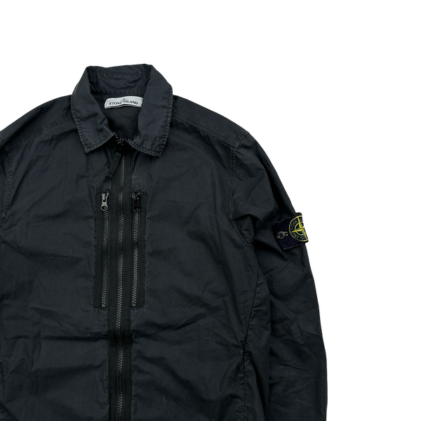 Stone Island 2017 Black Paracadute Overshirt - Small
