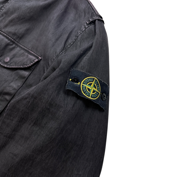 Stone Island 2006 Vintage Wool Lined Cotton Long Jacket - XL