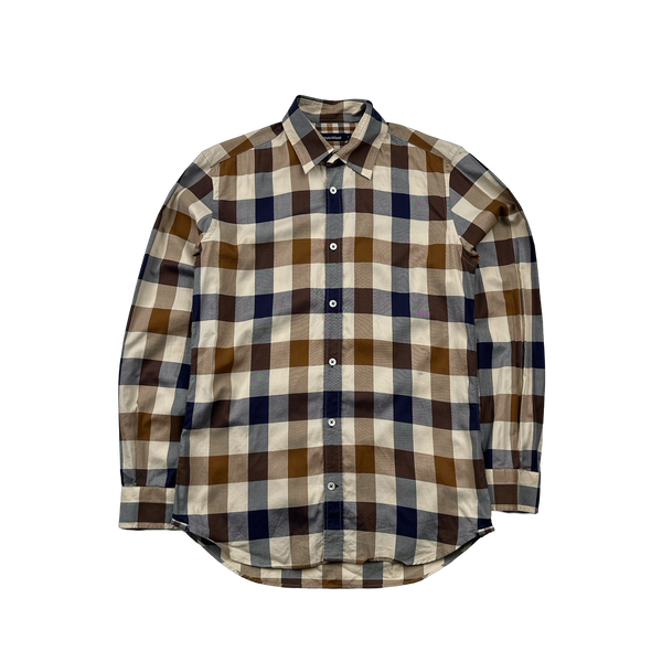 Aquascutum Classic Jumbo Checked Buttoned Shirt - Small
