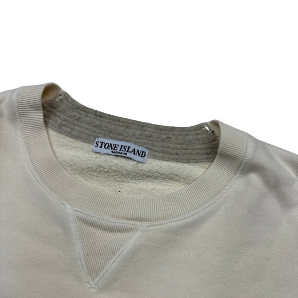 Stone Island 2008 Cream Crewneck Sweatshirt - XXL