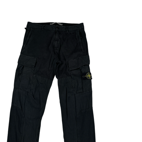 Stone Island 2016 Black Cargo Trousers - 31"