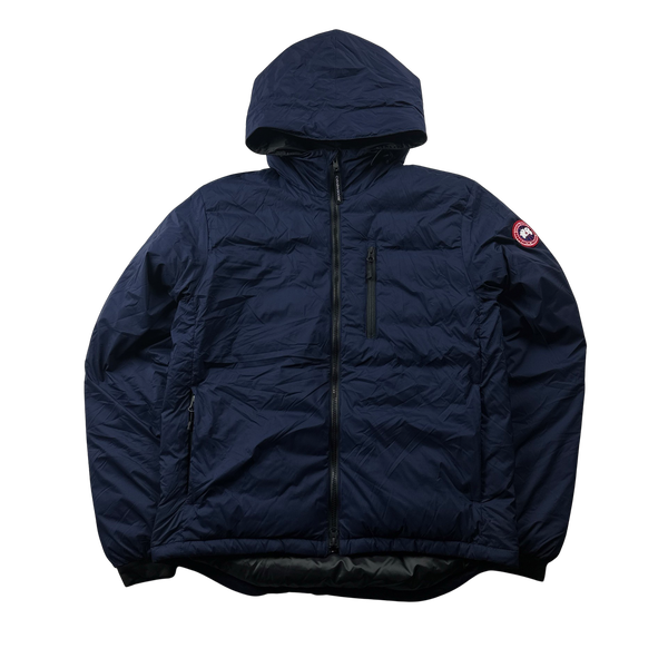 Canada Goose Lodge Down Filled Navy Lightweight Puffer Jacket - Medium