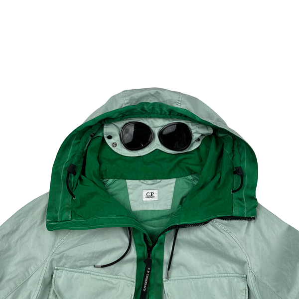 CP Company Mint Green Raso-CP Zipped Goggle Jacket - Medium