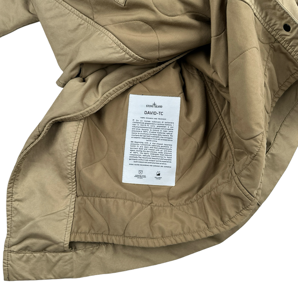 Stone Island 2013 Camel Quilted David TC Field Jacket - Medium