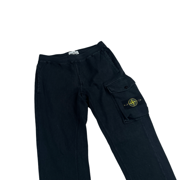 Stone Island 2019 Black Cotton Jogging Bottoms - Medium