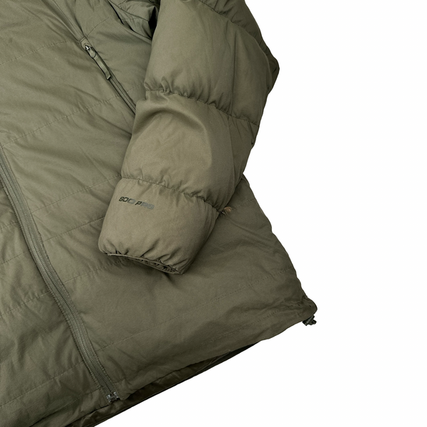 North Face Khaki 800 Pro Down Hooded Puffer Jacket - Large