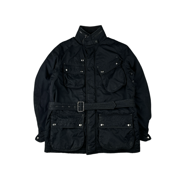 Ralph Lauren Black Quilted Multi Pocket Heavyweight  Field Jacket - Medium