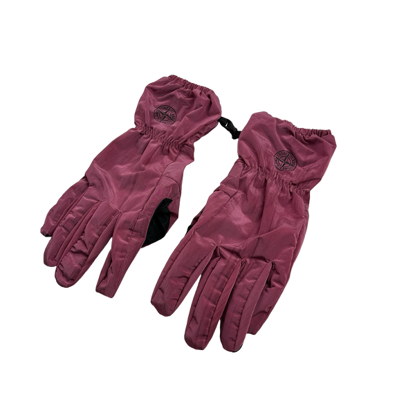 Stone Island 2023 Pink Nylon Metal Econyl Gloves