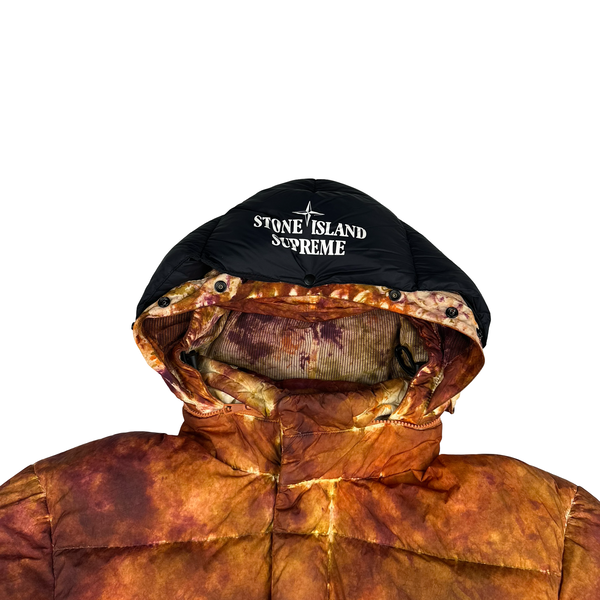 Stone Island x Supreme Paintball Camo Crinkle Reps Puffer Jacket - Small