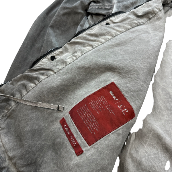 CP Company x Palace Grey Nylon La Mille Goggle Jacket - XL