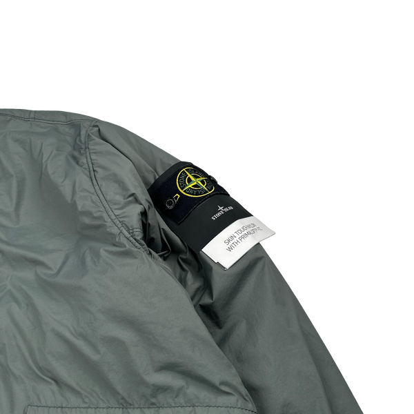 Stone Island 2024 Grey Skin Touch Jacket Nylon Primaloft Bomber Jacket - Small