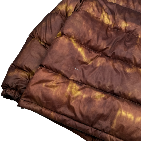 Stussy Tortoise Shell Tie Dye Puffer Jacket - Large