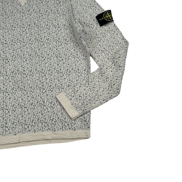 Stone Island 2017 Beige Cotton Lightweight Knitted Crewneck - Medium