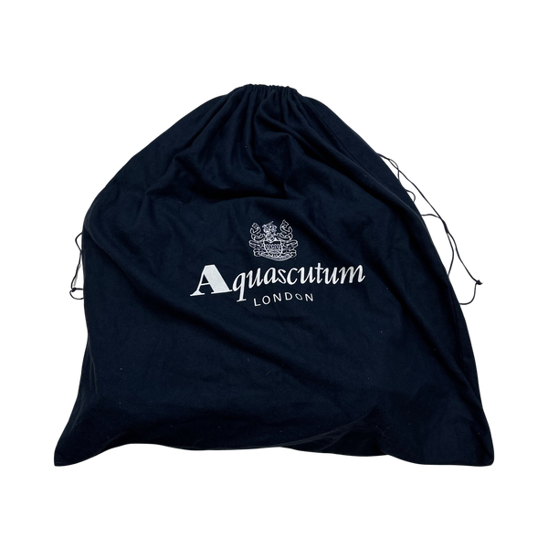 Aquascutum Leather Cotton Nova Check Bag