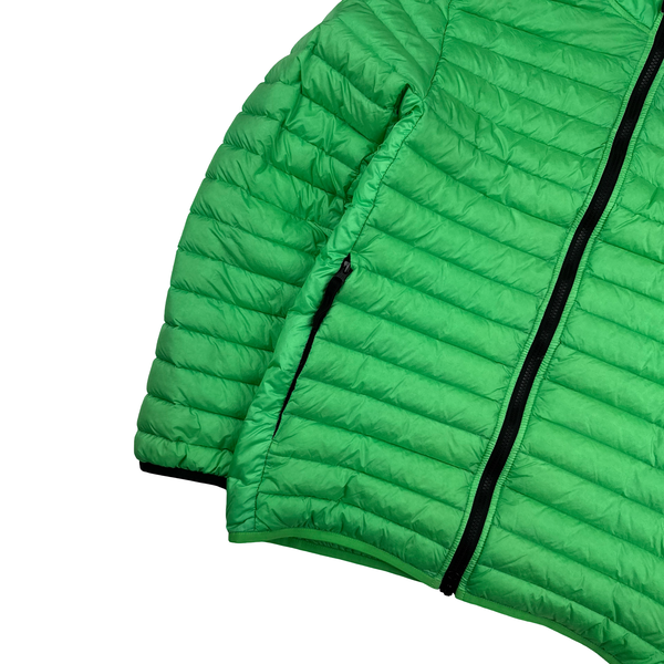 Stone Island 2022 Green Loom Woven R Nylon Down TC Puffer - Medium