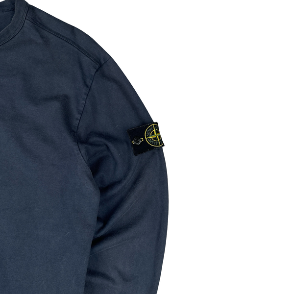 Stone Island 2020 Navy Cotton Crewneck Sweatshirt - Large
