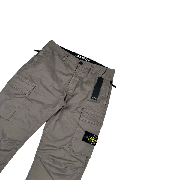 Stone Island 2024 Taupe Regular Fit Cargos - 31"